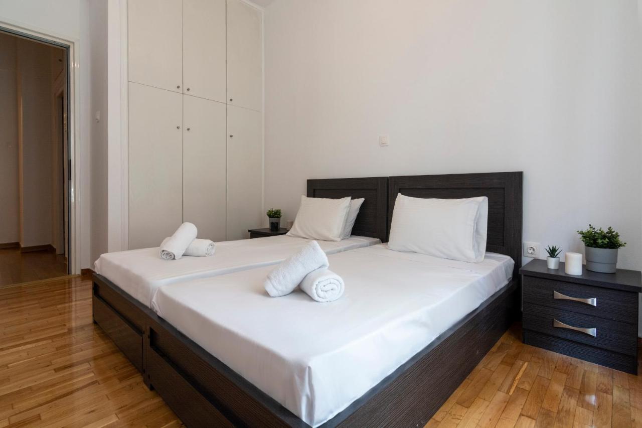 Modern 2Bd Apt In Athens , 3-Min Metro Exterior photo